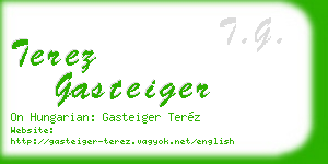 terez gasteiger business card